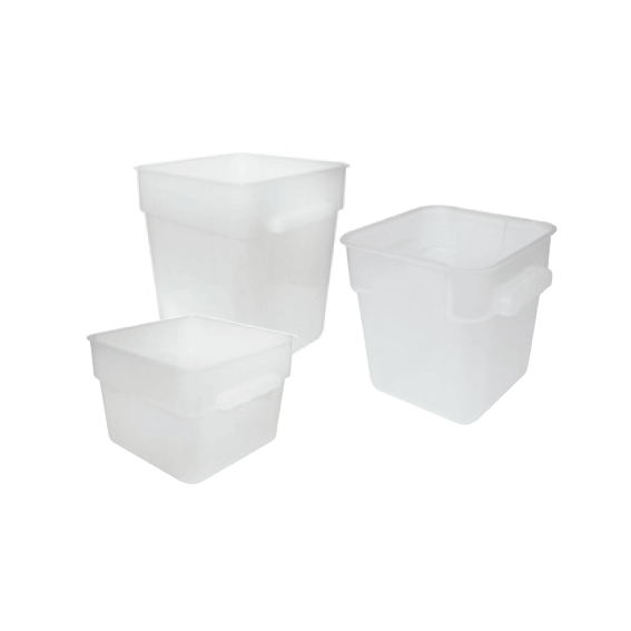 Square Translucent Polypropylene Container
