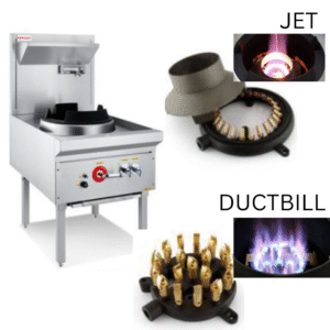 1 BURNER KWALI COMPACT WOK RANGE, JET or DUCKBILL BURNER