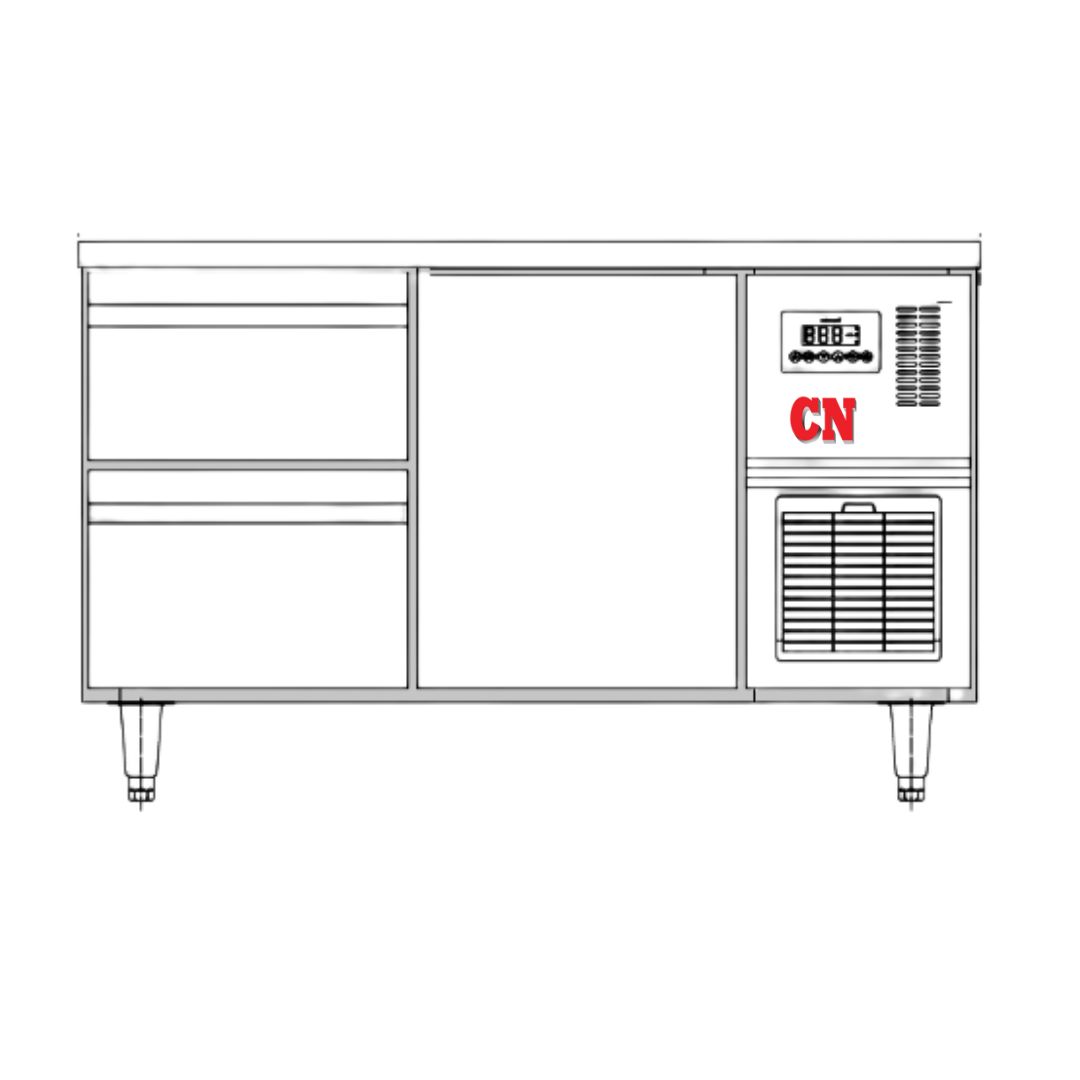 2 DRAWER 1 DOOR UNDERCOUNTER - 1.5M