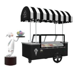 ICE CREAM CART - 6 X 1/3 GN, W2470*D1180*H2360 mm ~ ICCBG6HF.8