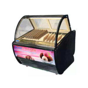 LARGE CURVE ICE CREAM SHOWCASE, OPTION OF 10,14,18 PAN, ~ CN-CICS