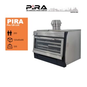 PIRA CHARCOAL OVENS LUX SERIES LUX (GLASS DOOR) ~ PIRA 120 LUX