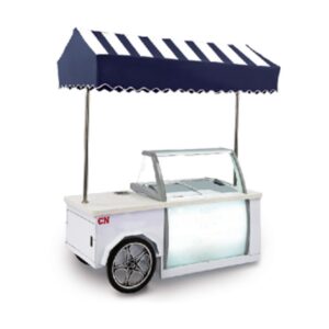 ICE CREAM CART, CURVE GLASS, W2140 &2410 (*D1166*H2535mm) ~ CART-PRCG