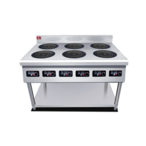 CN FLOOR STANDING SIX HEAD INDUCTION COOKER - 2.2KW - 5.0KW ~ CN-TIC350-6FV