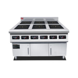 CN FLOOR STANDING FOUR HEAD INDUCTION COOKER WITH CABINET, 2.2KW - 3.5KW ~ CN-TIC350-6FVC